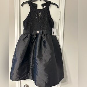 Black Sequin Halter Top dress